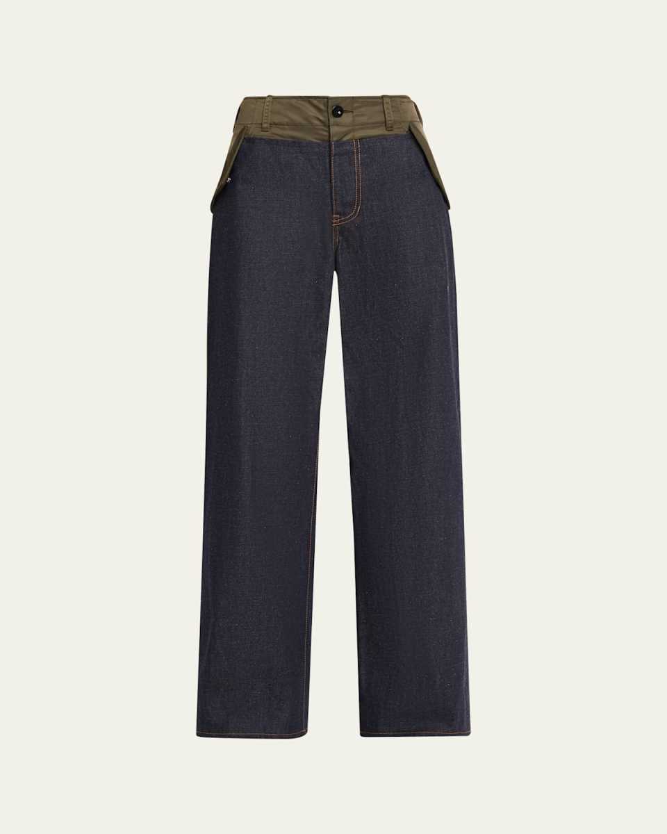 Hybrid Wide-Leg Denim Jeans